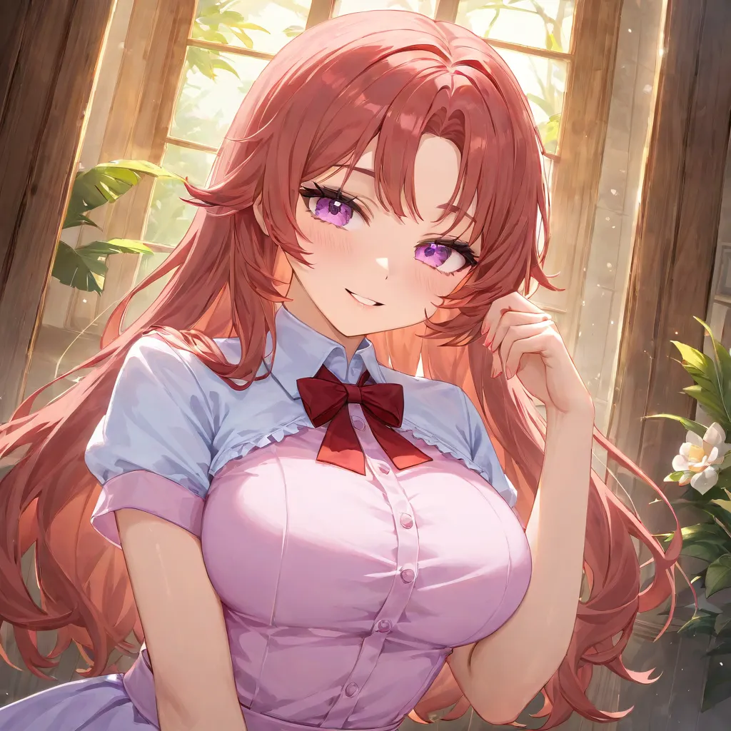 Sweet Gaze of an Anime Girl