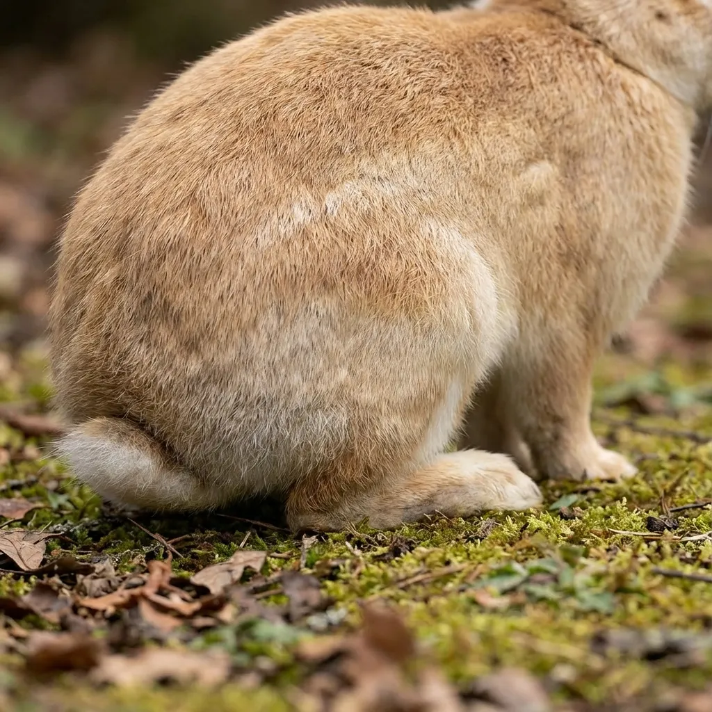Chubby Bunny's Fluffy Hindquarters