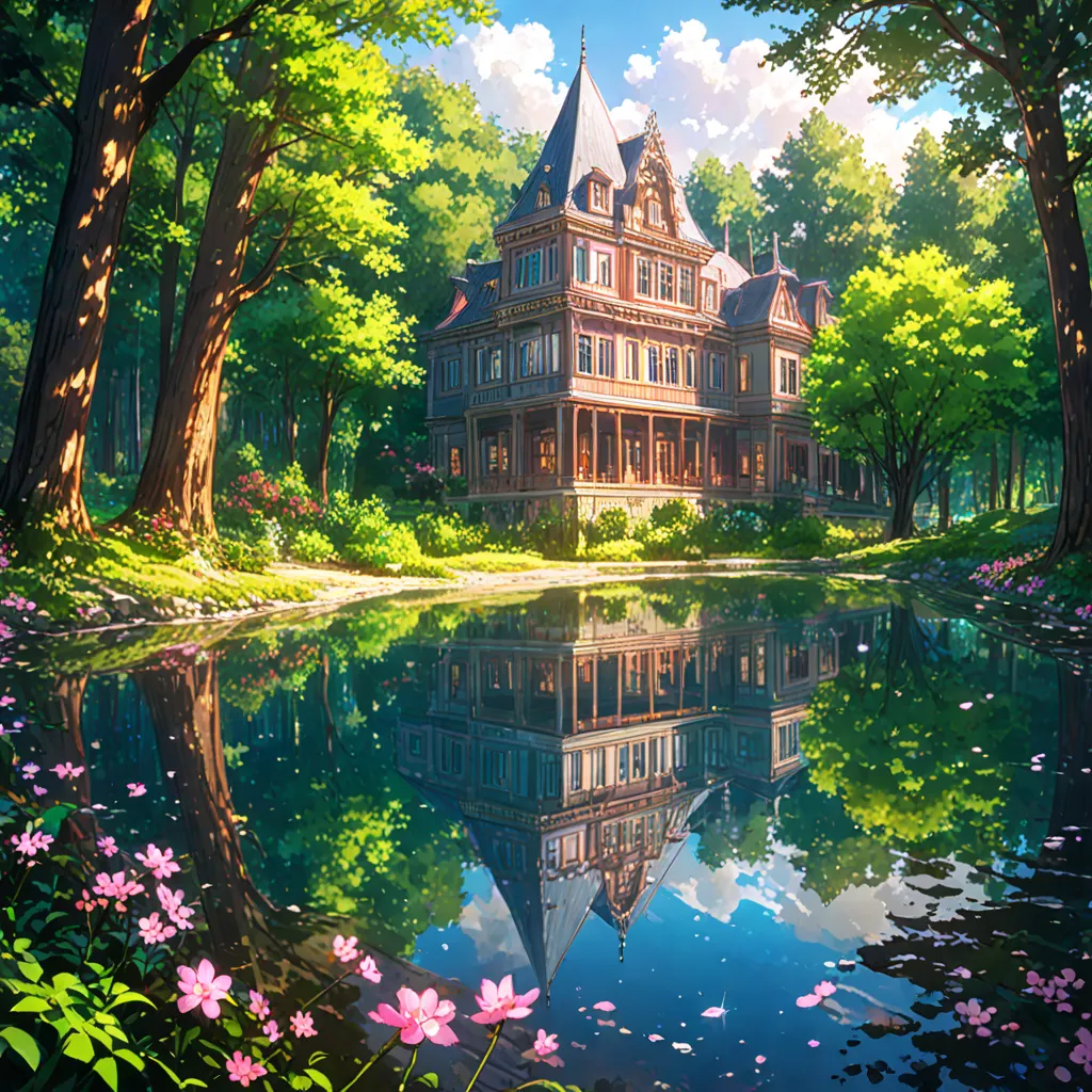 House in woods