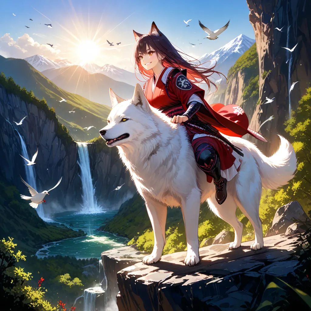 Wolf and valley