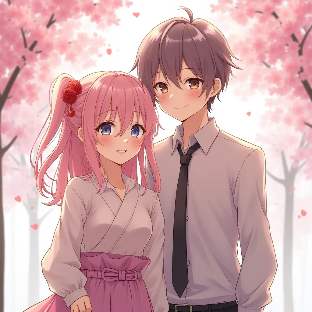 桜の下で