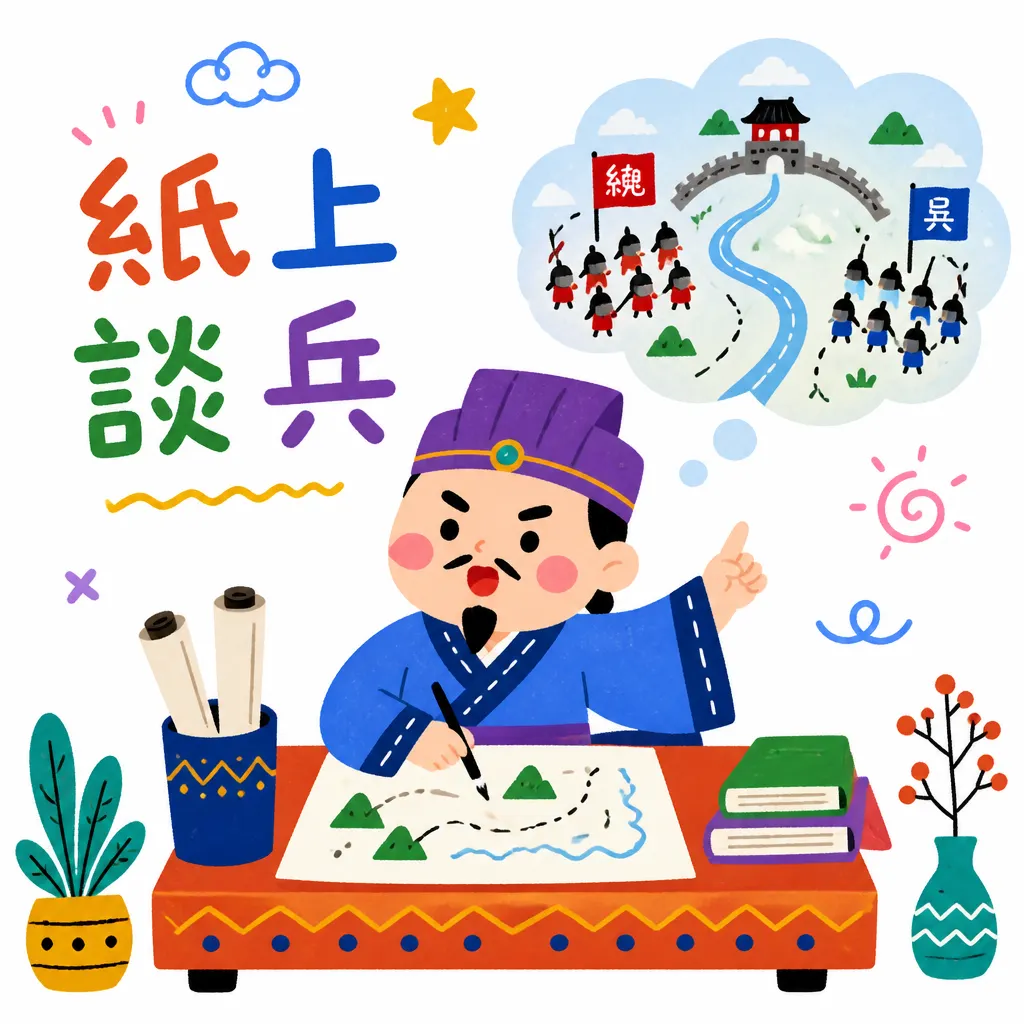 紙上談兵：Q版成語故事插畫