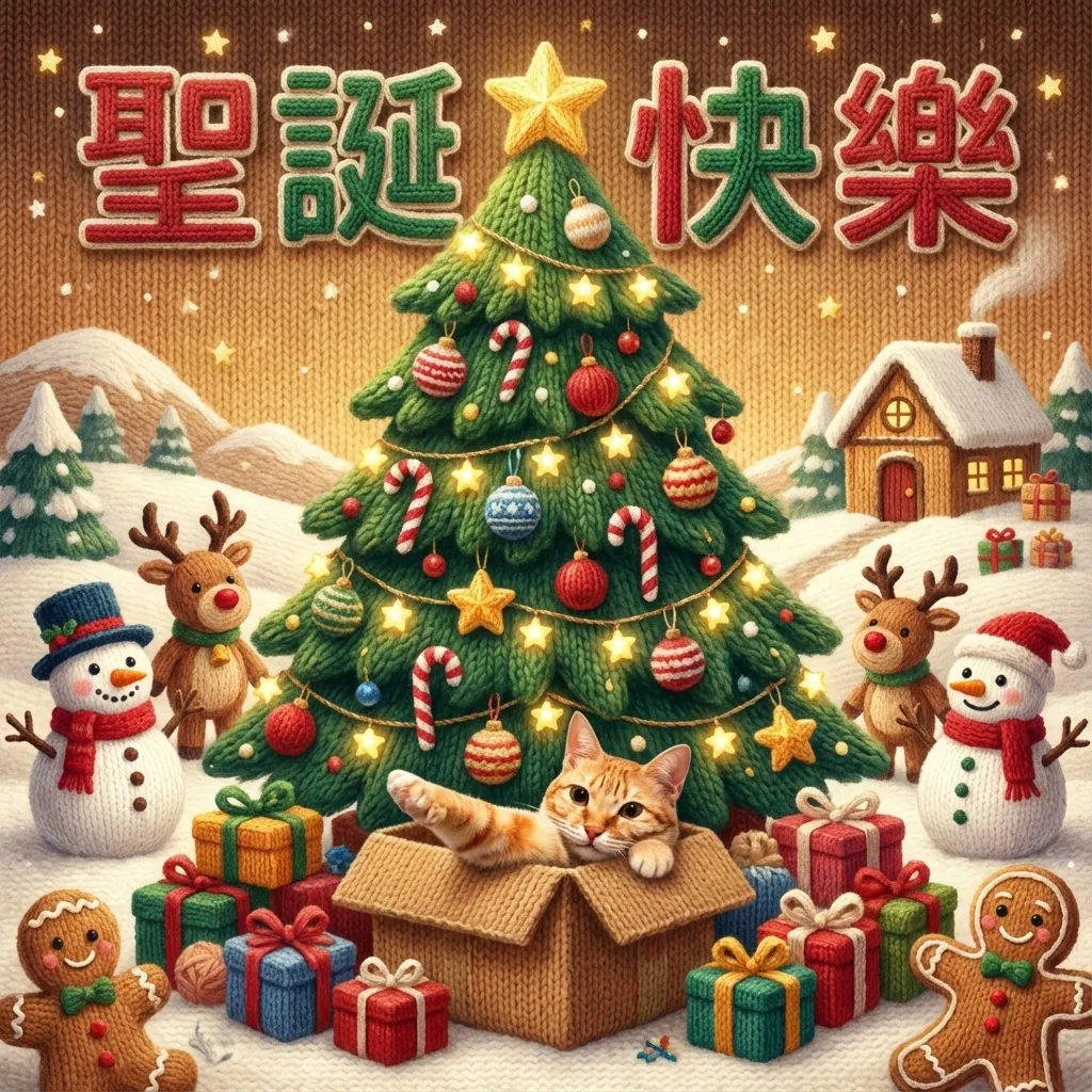 溫馨聖誕毛線世界