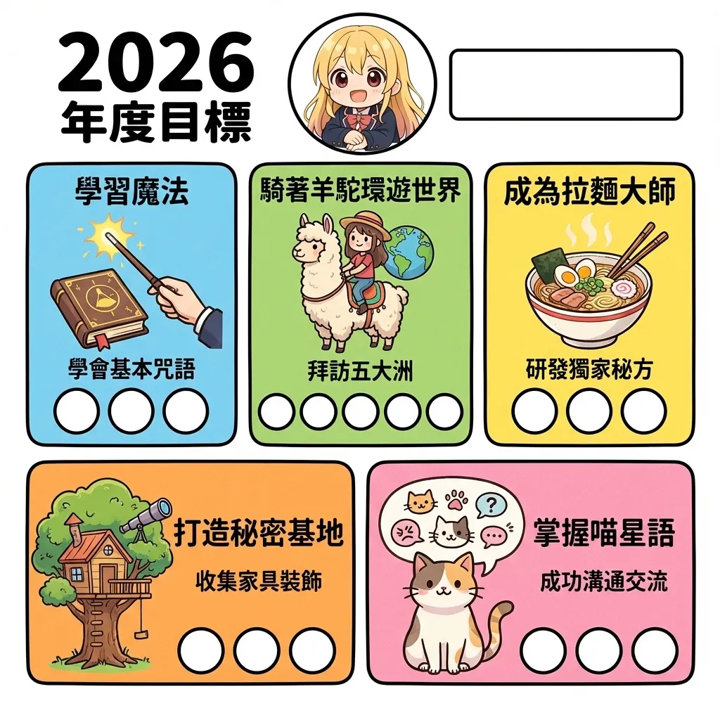 2026年度目標規劃表