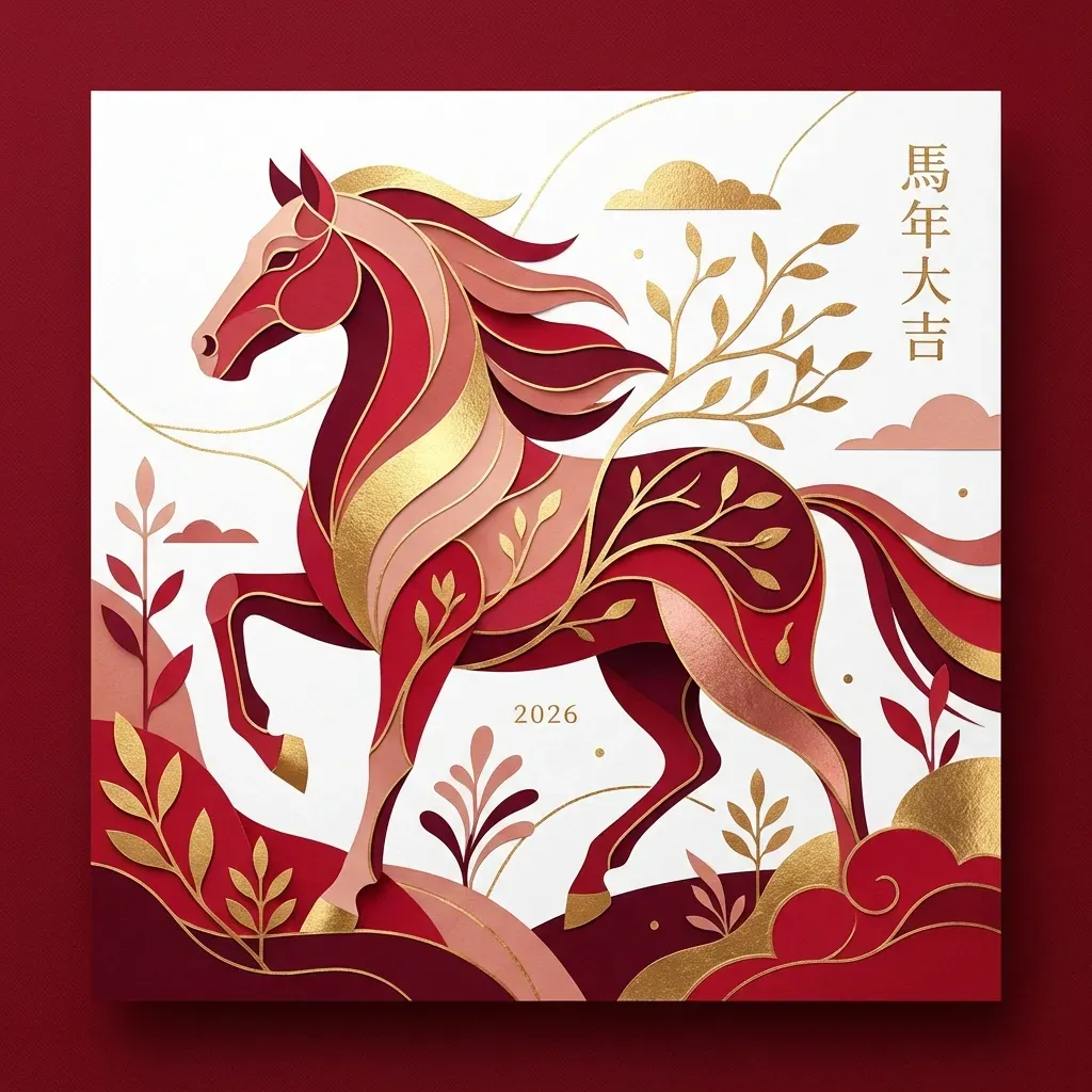 馬年賀卡