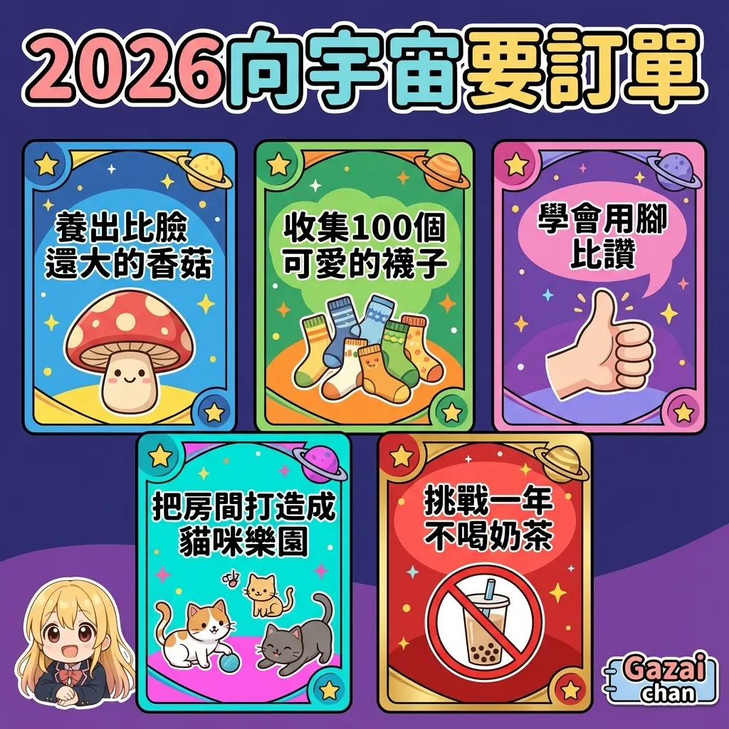 2026向宇宙要訂單：新年願望挑戰卡