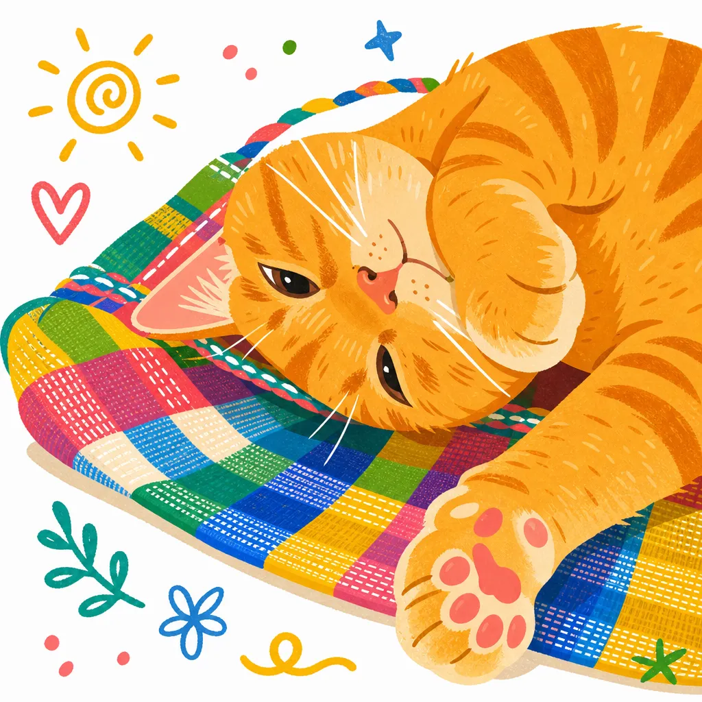 Sun-Drenched Serenity: Tabby Nap Time