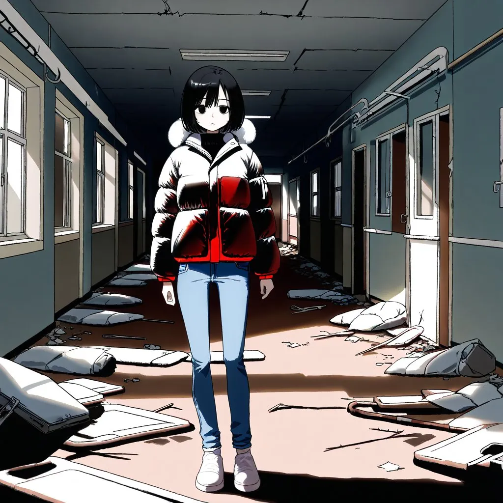 冬の廃墟