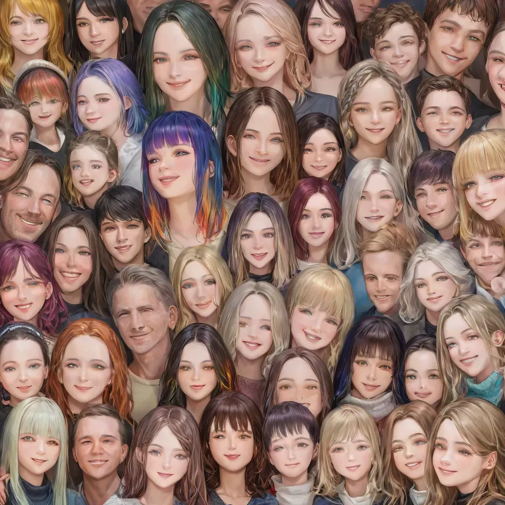 カラフルな髪色のひとたち