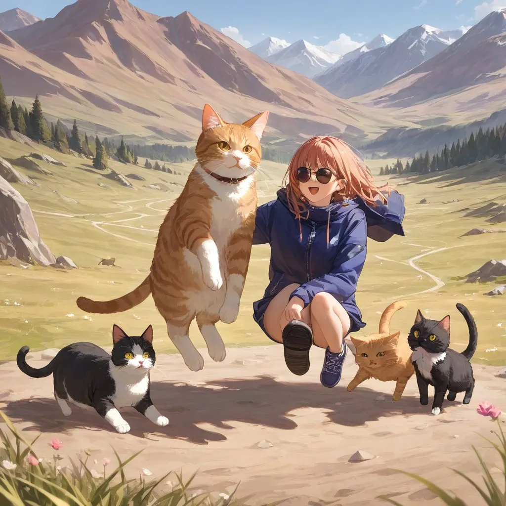 猫のジャンプ