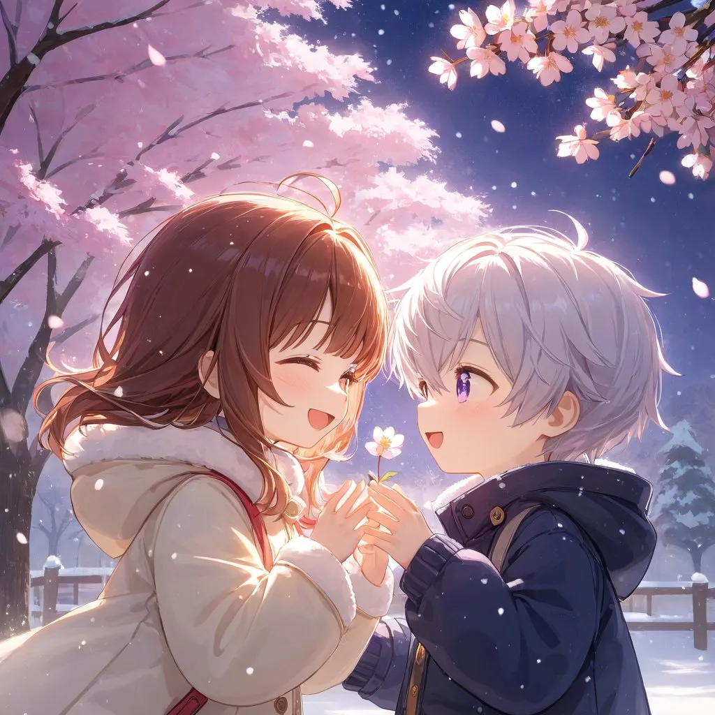 お花あげるね