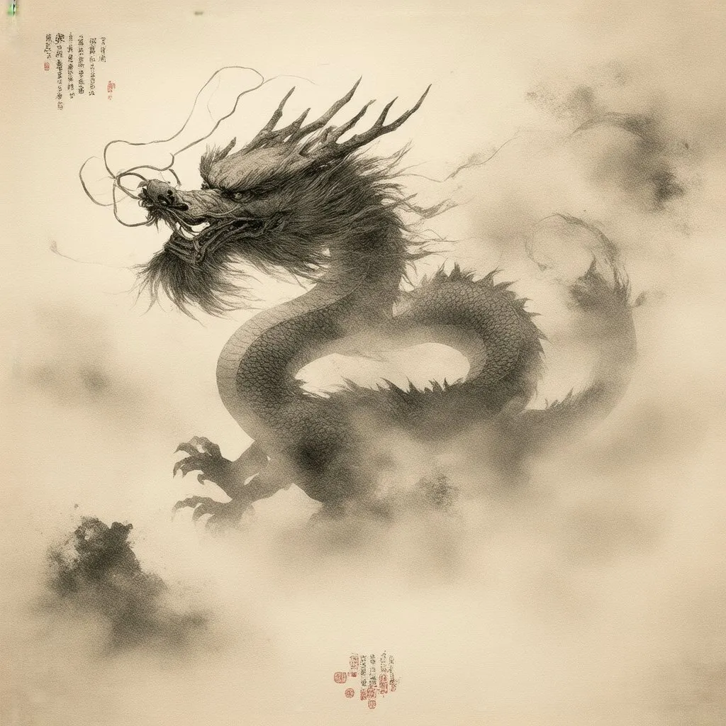 雲中潛龍:東方水墨傳奇