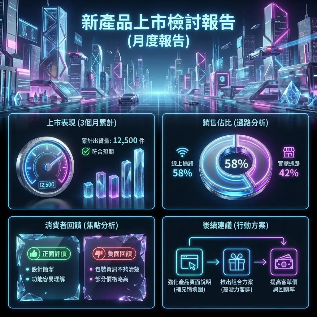 未來科技感-產品上市檢討報告投影片