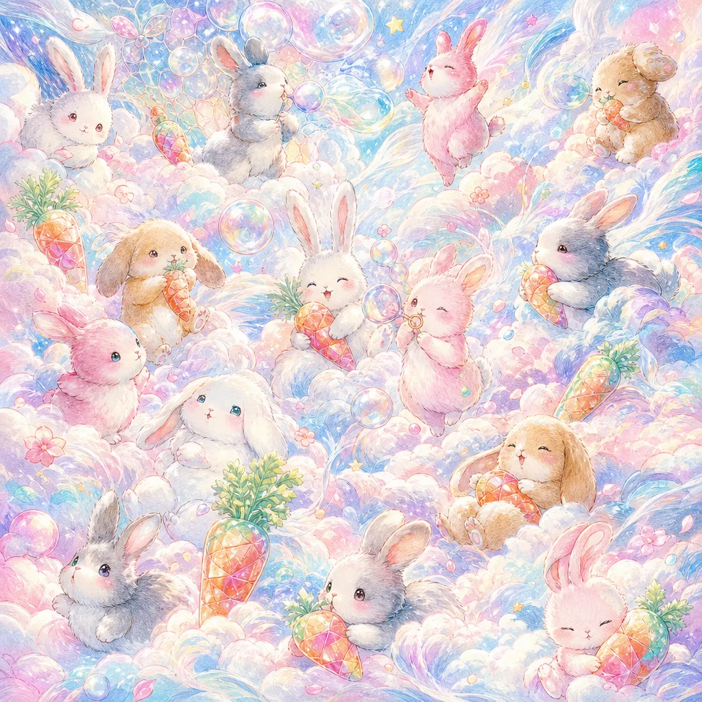 中信科大 03656 雲端棉花糖兔兔派對：夢幻琉璃童話