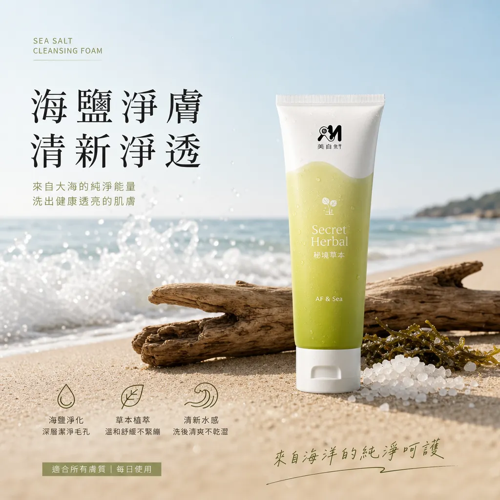 海鹽淨膚系列：來自海洋的純淨呵護海報