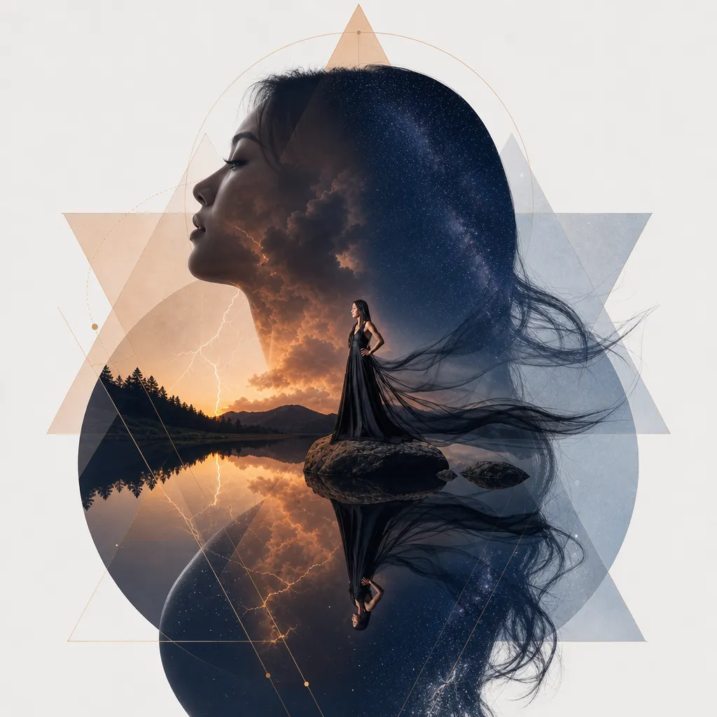 幾何冥想:星塵與雷鳴的雙重奏