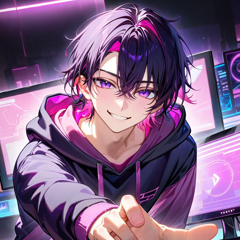 モニター越しの微笑み