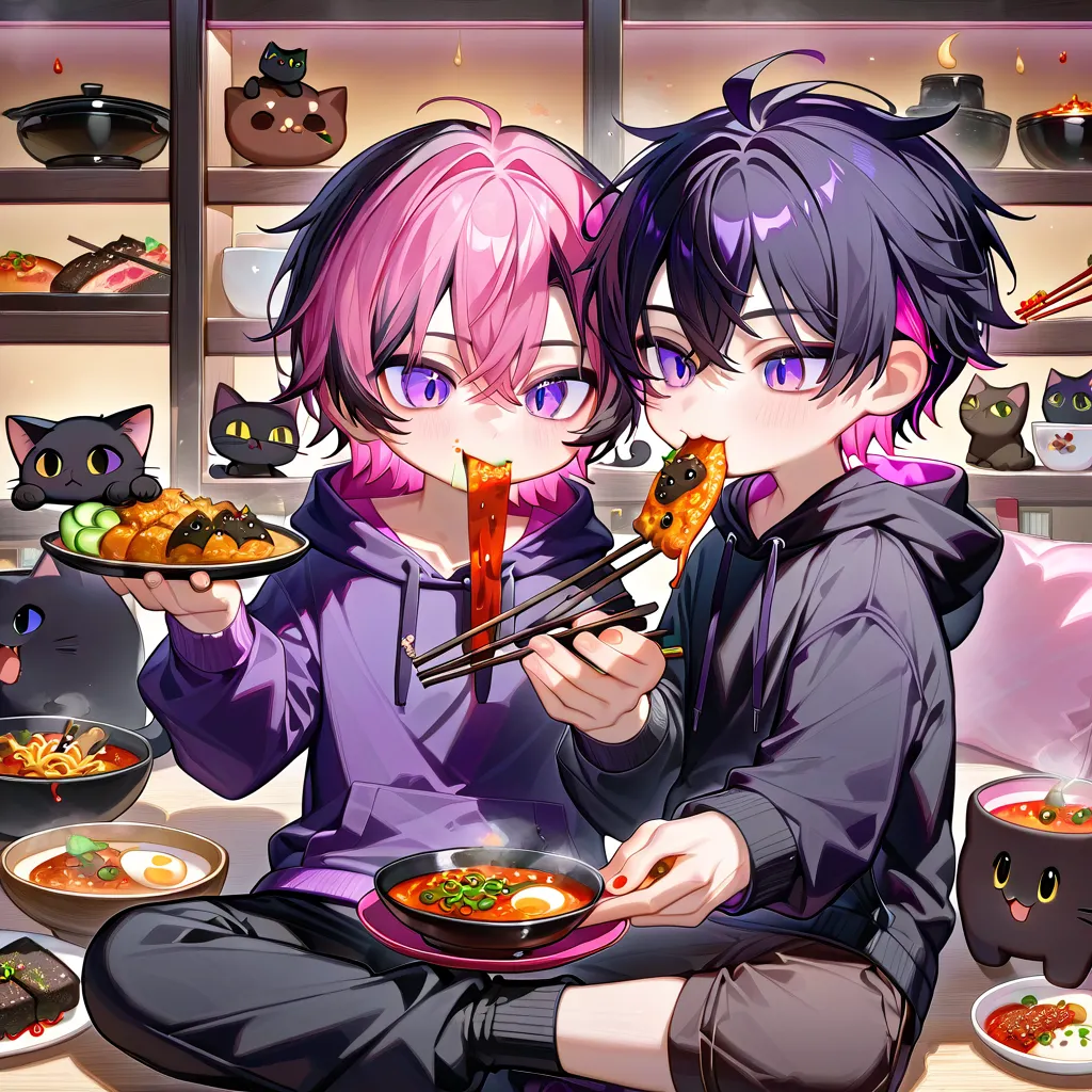 辛口グルメと黒猫たち