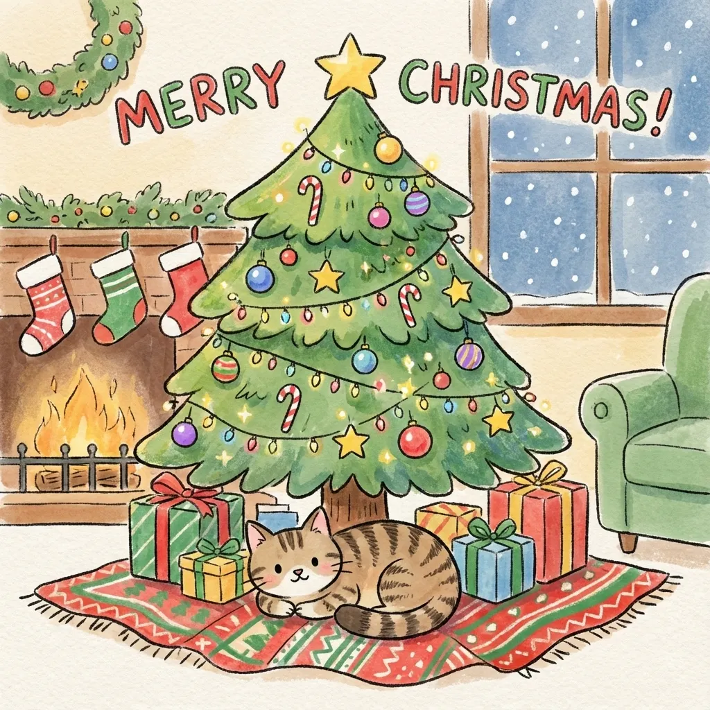 Cozy Christmas with Kitty