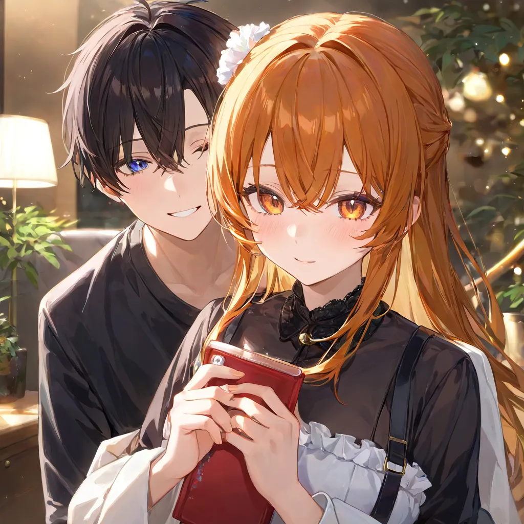 寄り添う二人：高校生コンセプト