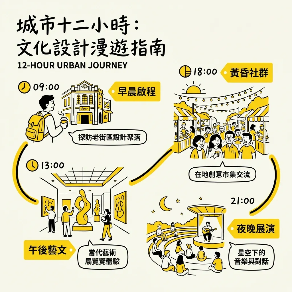城市十二小時:文化設計漫遊指南