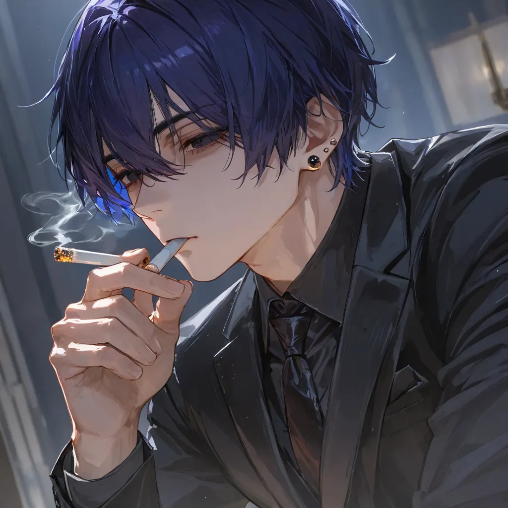 煙草２本吸いだけど、イケメン