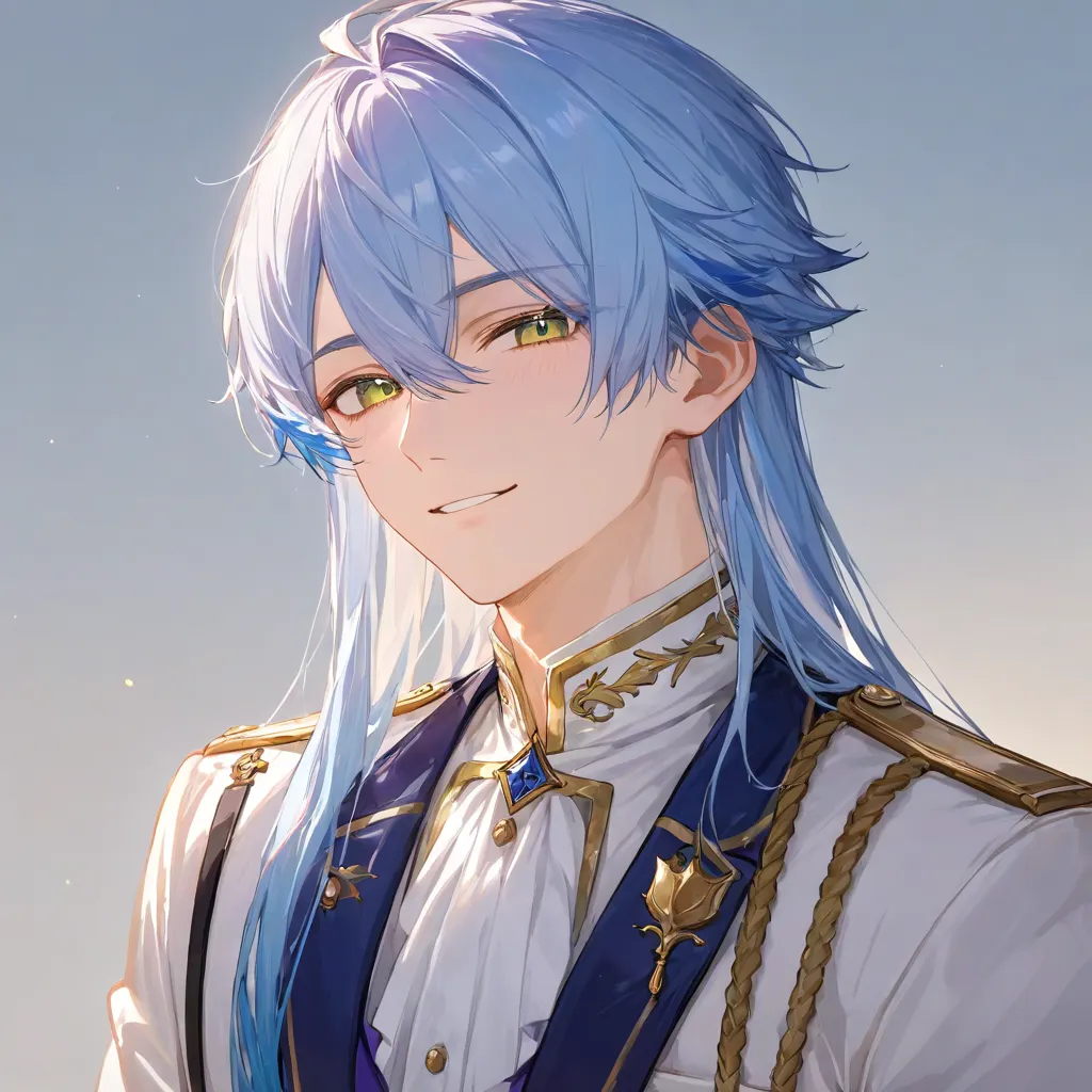 蒼色の髪の貴公子(特になかったからAIちゃんに書いてもらた)