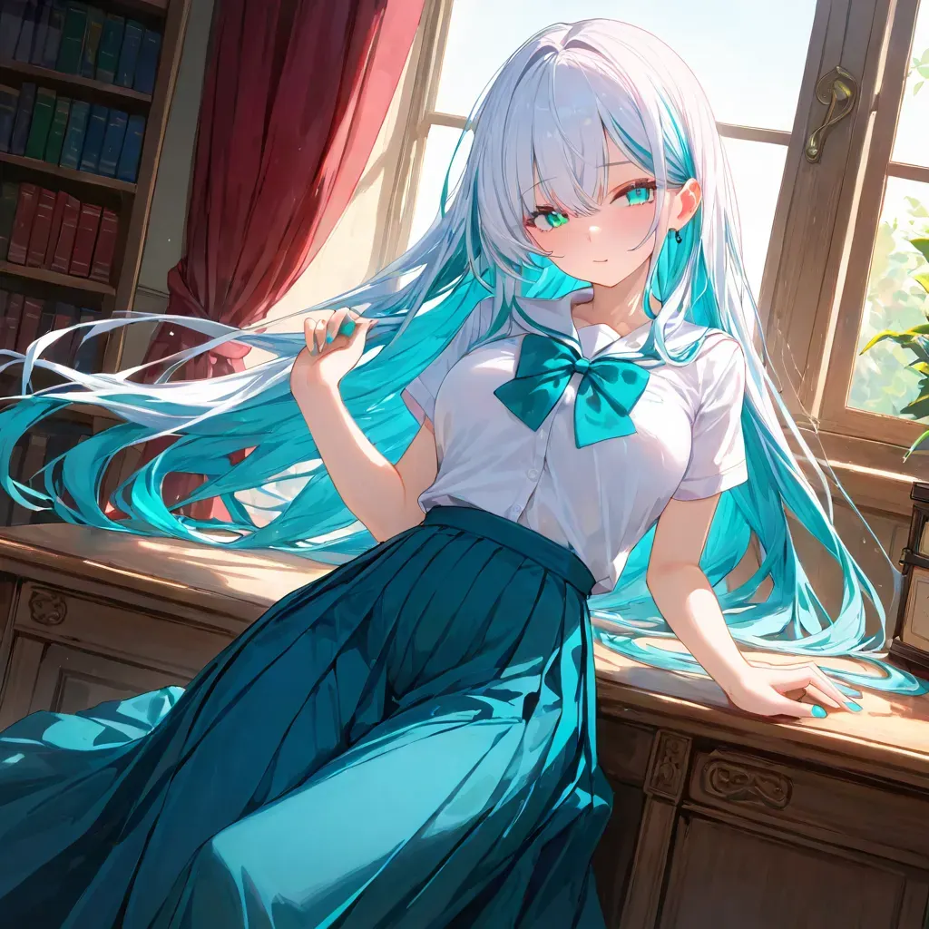 髪なが