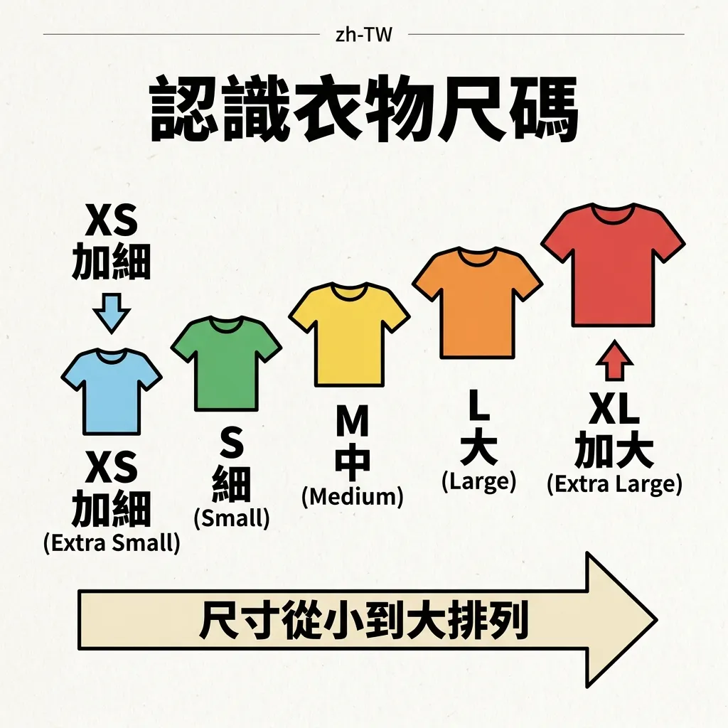 輕鬆學習:衣物尺碼對照教學指南