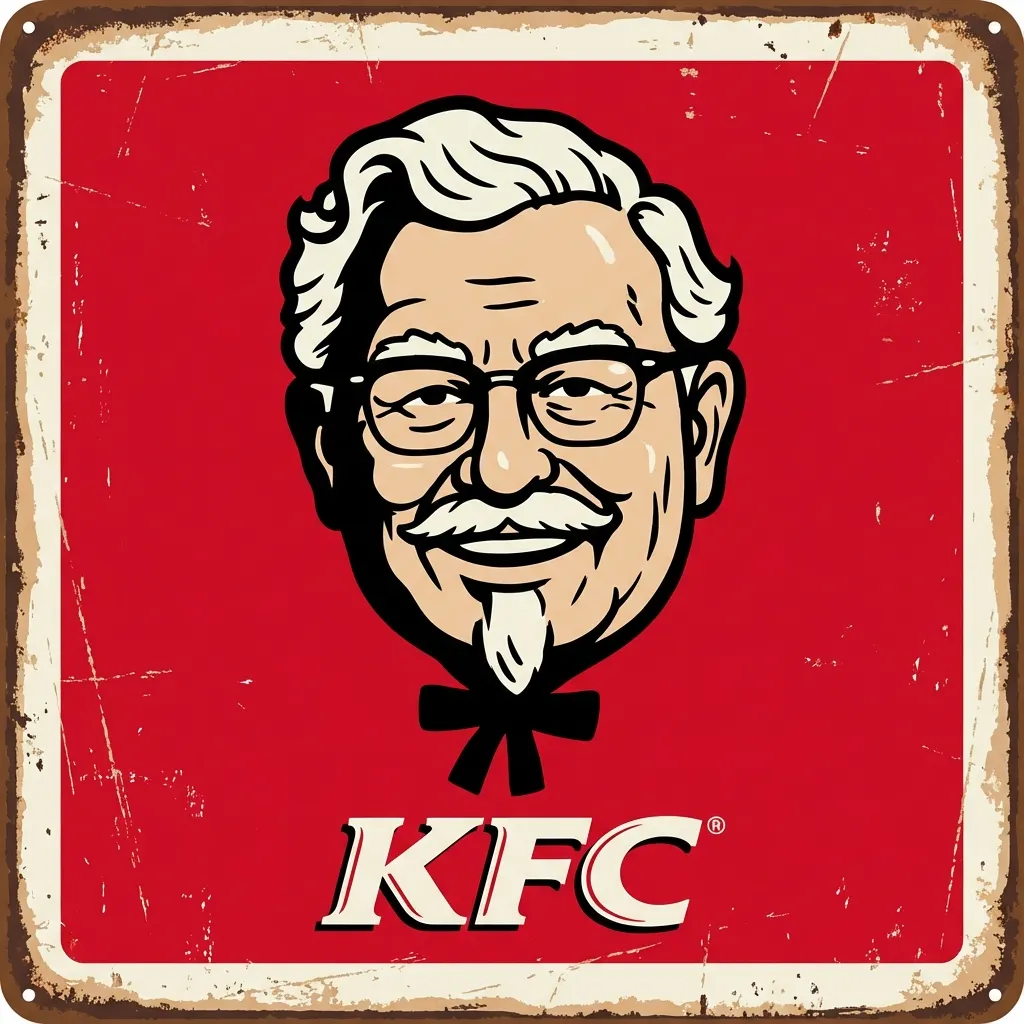 肯德基上校復古錫牌