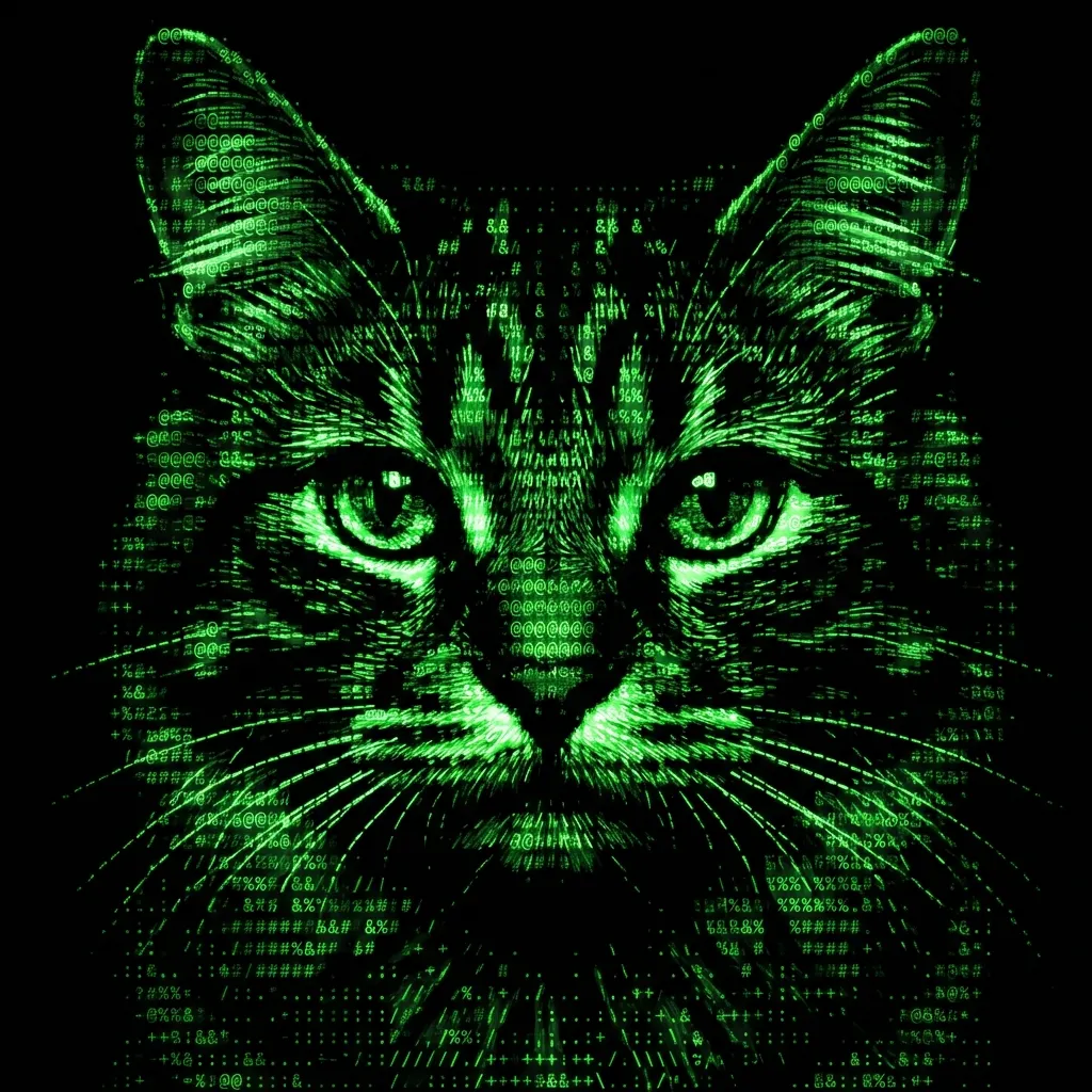數位貓眼：矩陣綠光