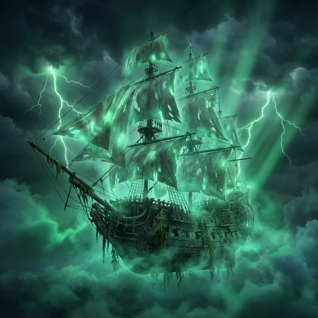 飛行荷蘭人：幽綠迷霧中的詛咒之船