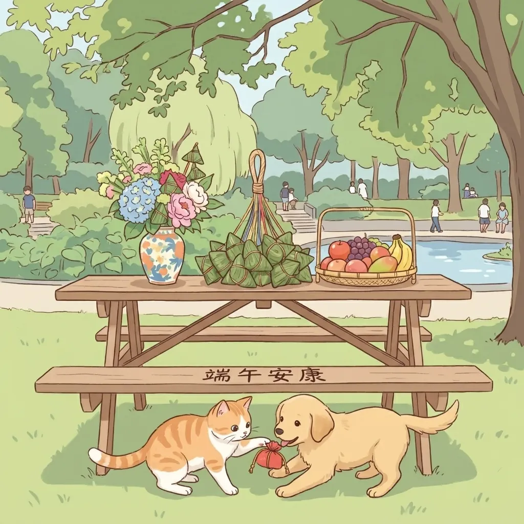端午靜謐午後:萌寵與節慶野餐