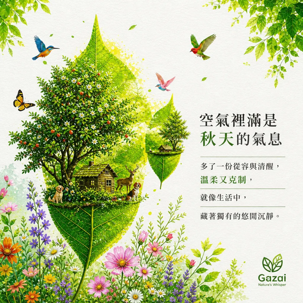 翠綠森林中的詩意生活：Gazai 自然之語
