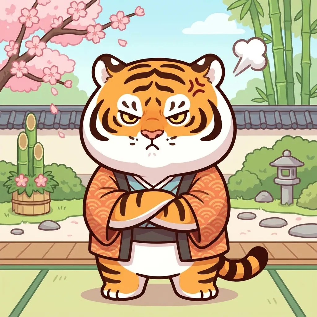 胖虎在生氣