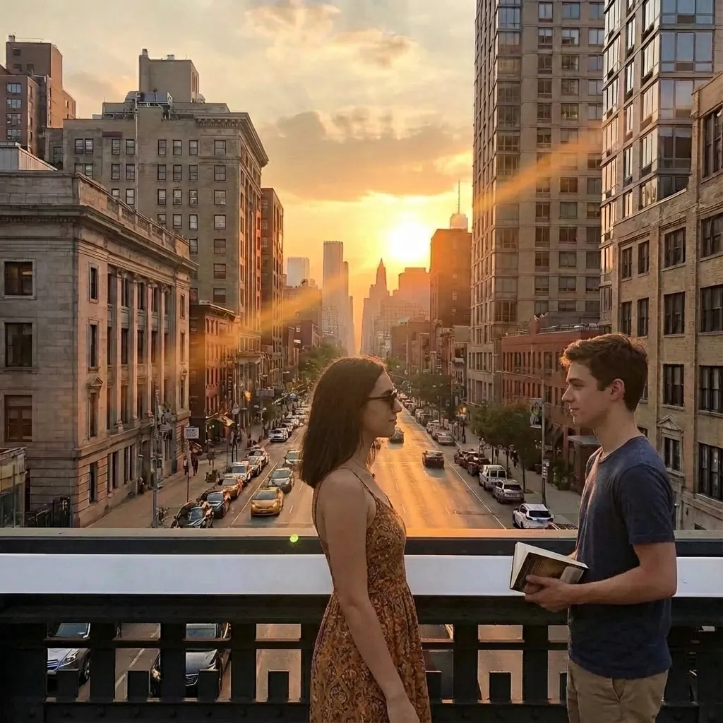 城市黃昏邂逅：書與凝視