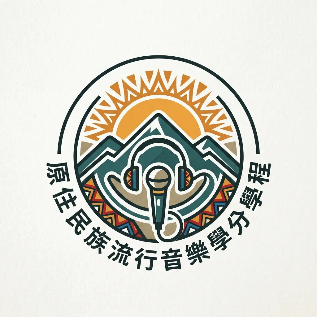 原住民族流行音樂學分學程 - 官方視覺標誌設計