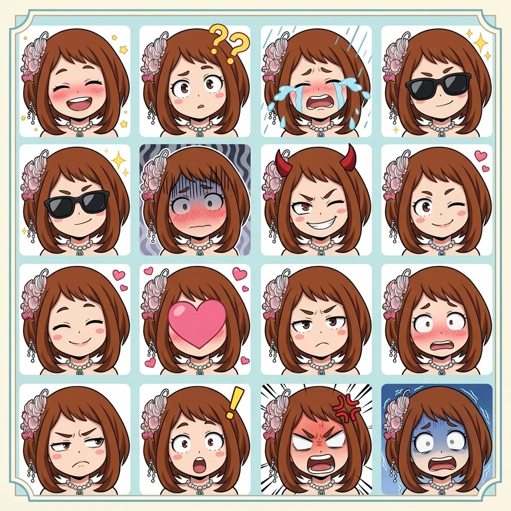 表情豊かな100のスタンプ：喜怒哀楽セレクション