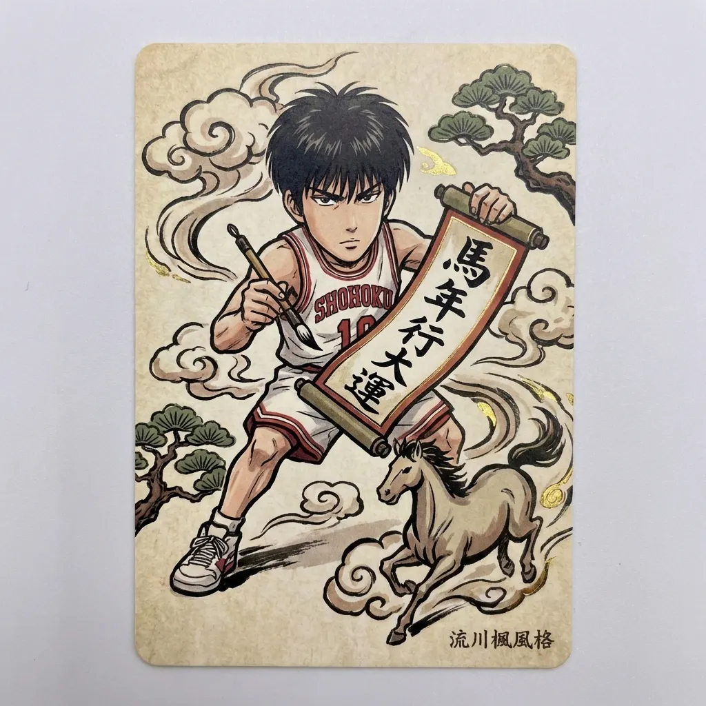 流川楓新年好運御守卡