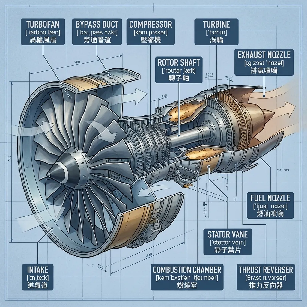 中信科大-噴射發動機構造圖解：學習指南