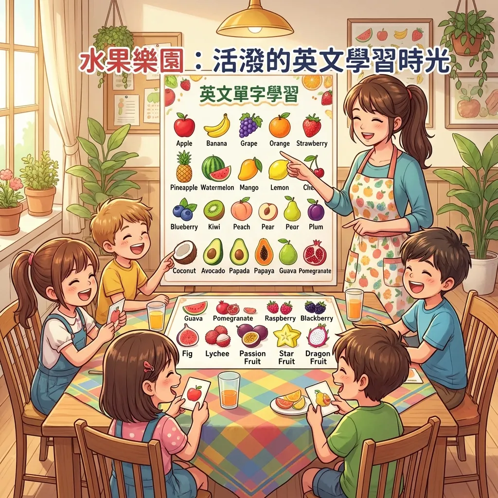 中信科大-菊-水果樂園:活潑的英文學習時光