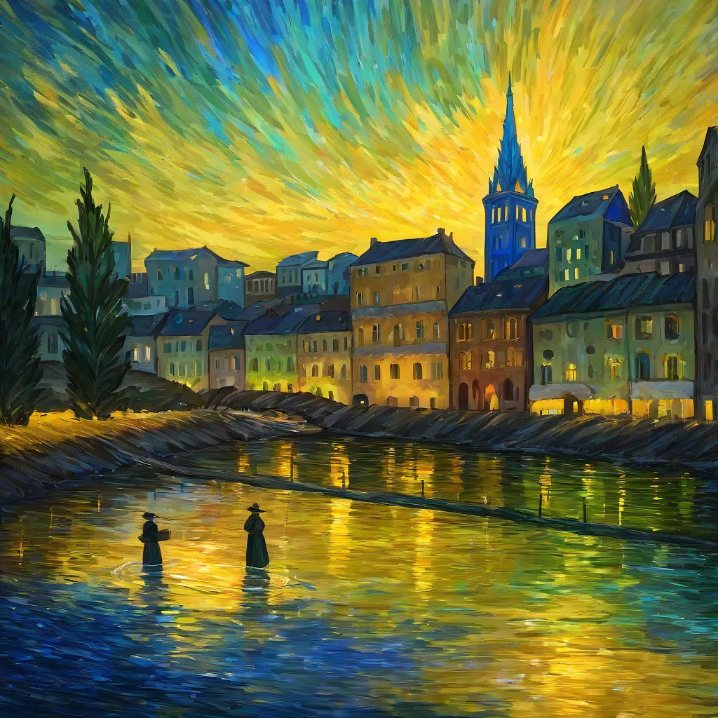 羅納河畔的星夜：亞爾城光影
