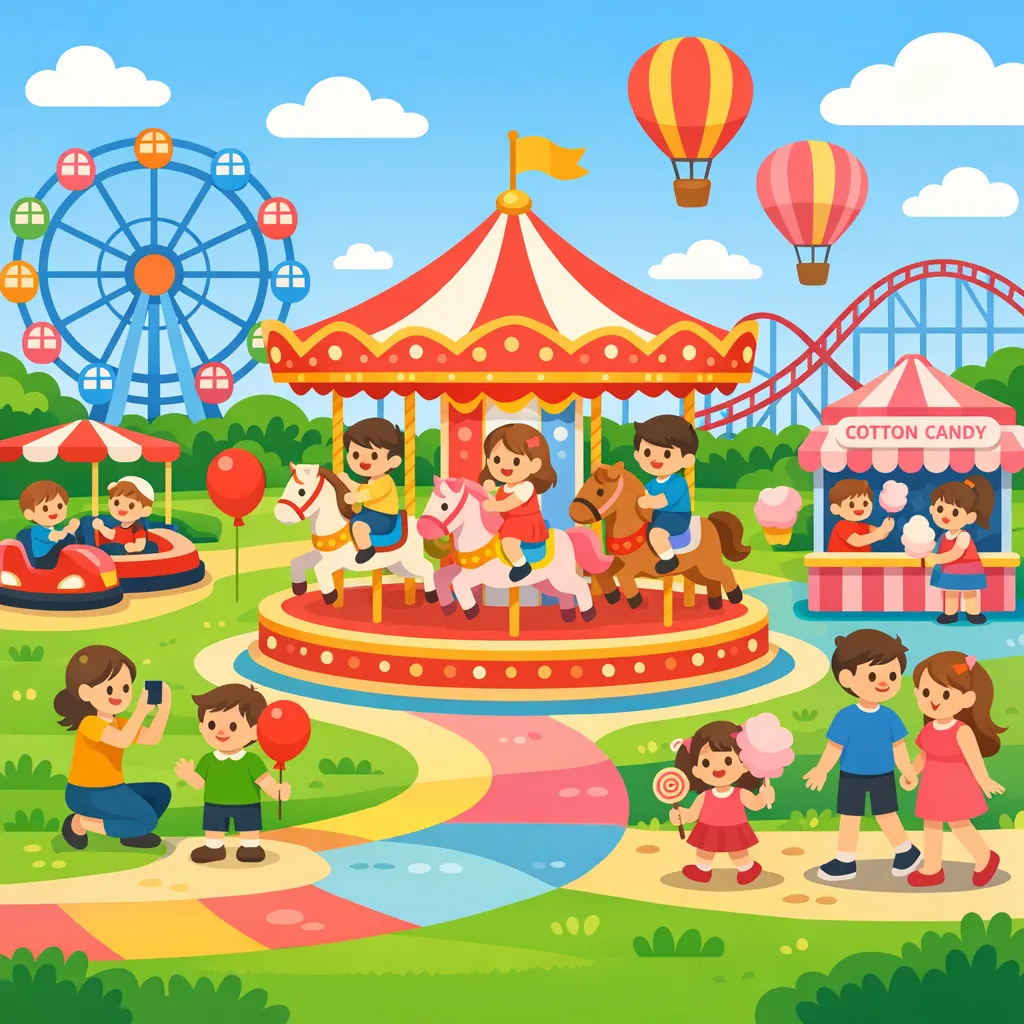 童趣遊樂園:繽紛旋轉木馬時光