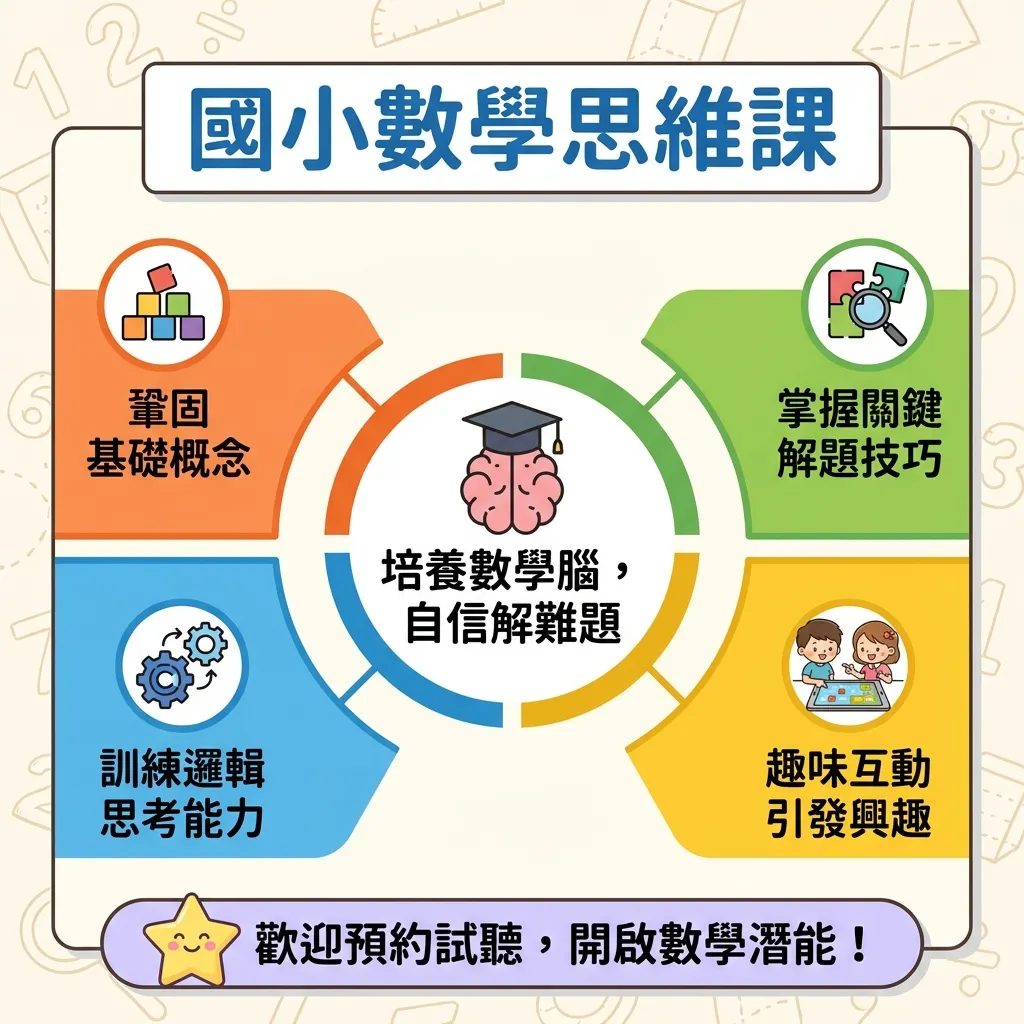 啟發孩子無限可能:國小數學思維課招生文宣