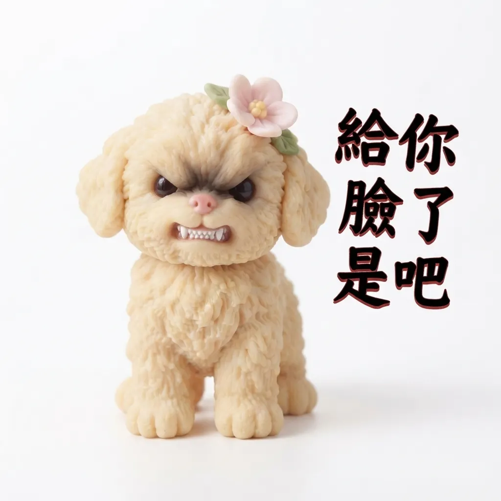 超兇猛貴賓犬:給你臉了是吧!火爆貼圖系列