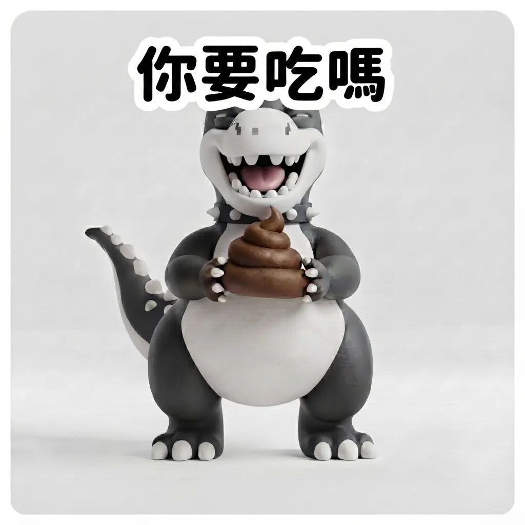搞怪恐龍的誠摯邀請:你要吃嗎?
