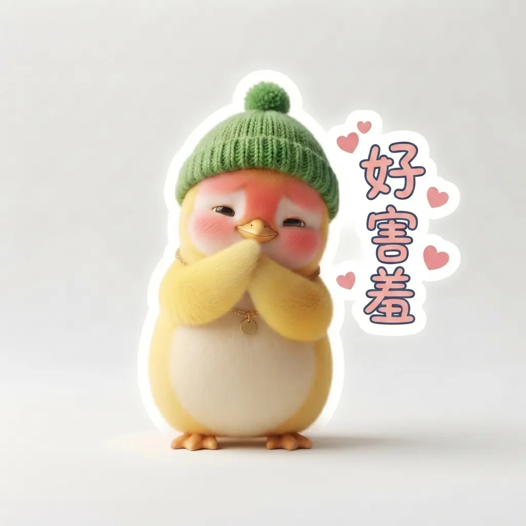 害羞的小企鵝：暖萌療癒LINE貼圖