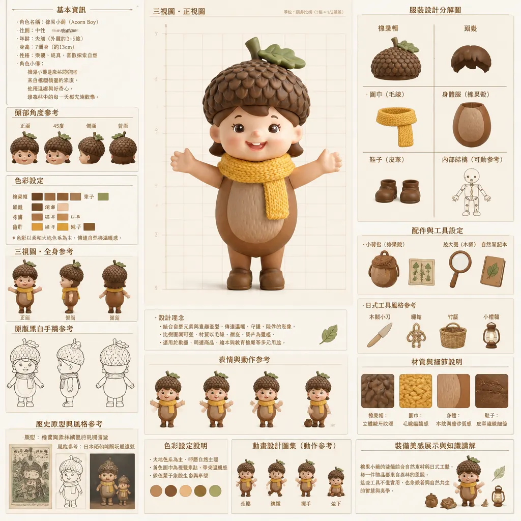 森林之子：橡果小萌角色設定全集