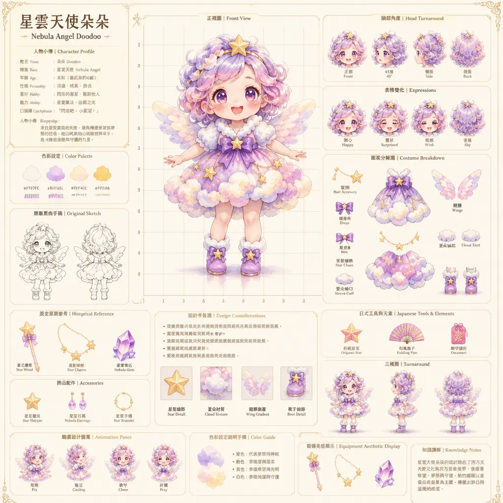 星雲天使朵朵:夢幻星空角色設定集