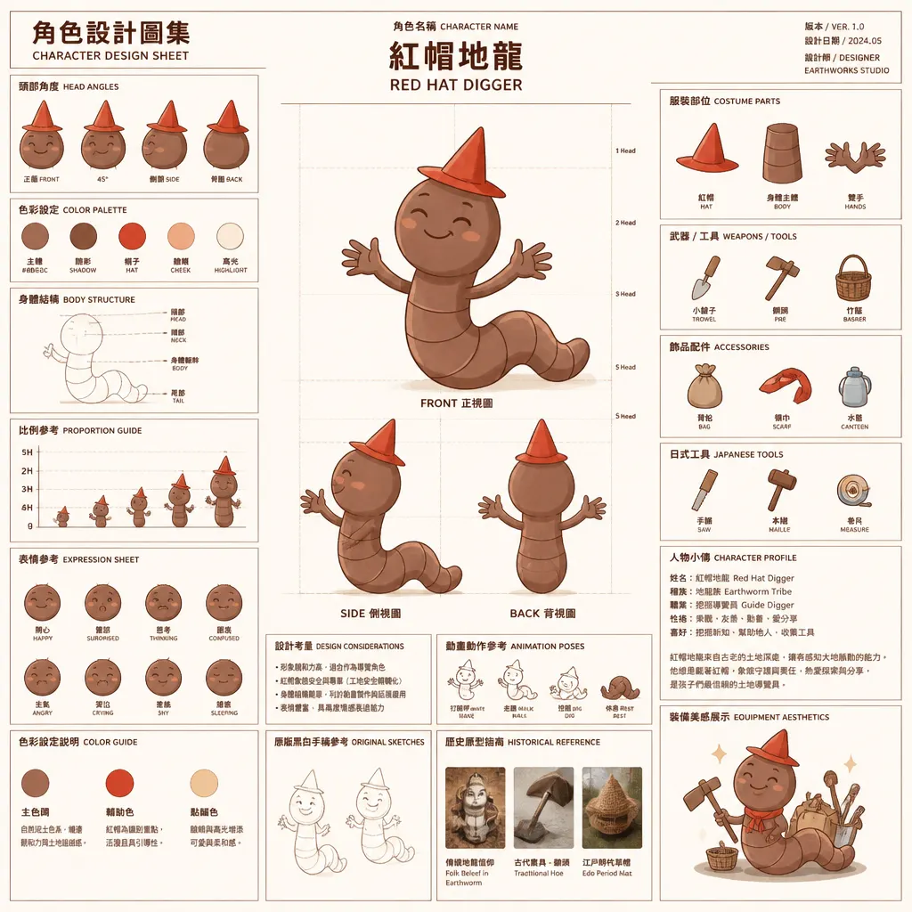 紅帽地龍：原創角色完整設計指南圖集